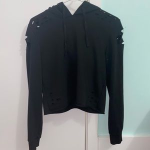Crop top hoodie